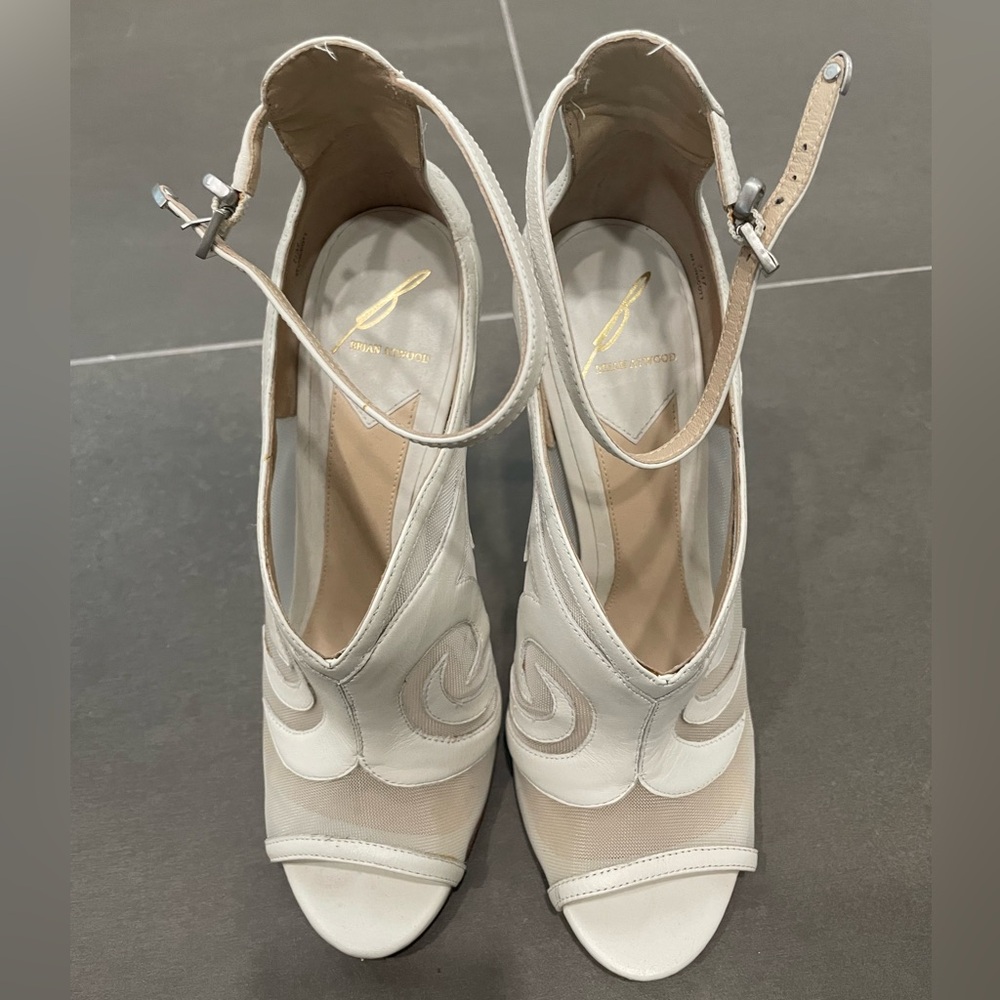 Brian Atwood white heels